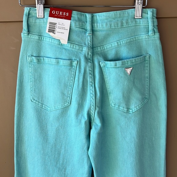 Guess Jeans New w Tag Sz 25 Cosmo High Rise Wide Leg in Ocean Breeze - Picture 6 of 10